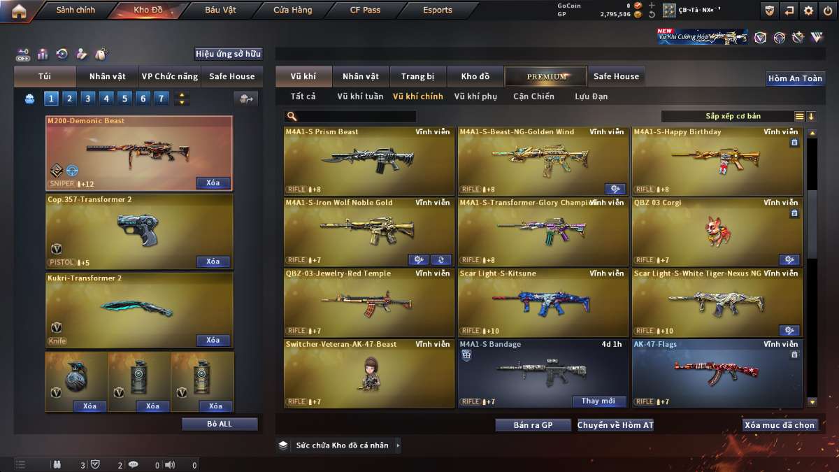 shop acc cf uy tin gia re
